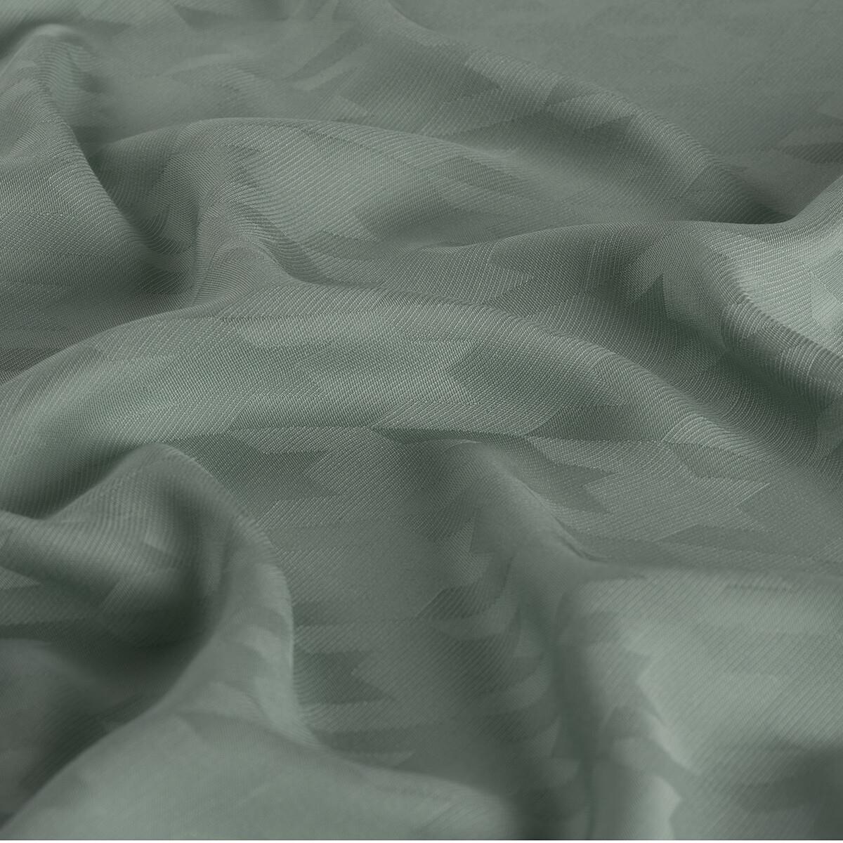 İpekevi Dört Mevsim Kazayağı Desenli Monogram Şal 04390-Su Yeşili