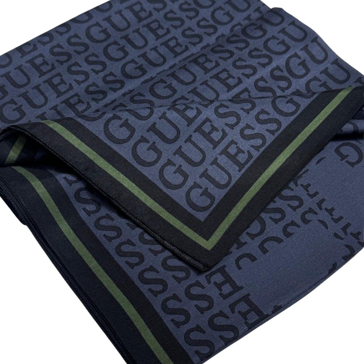 Guess Yün İpek Monogram Şal AW5745SIL03-Blu