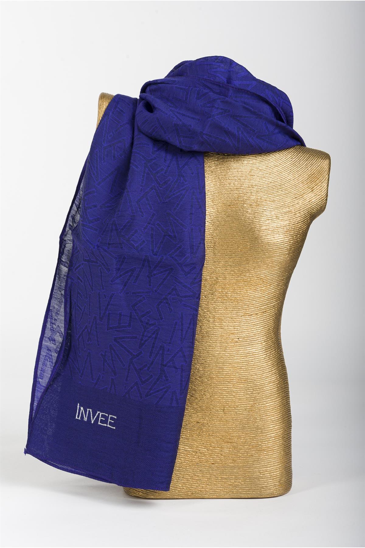 İnvee Desen Şal 1550-Mor