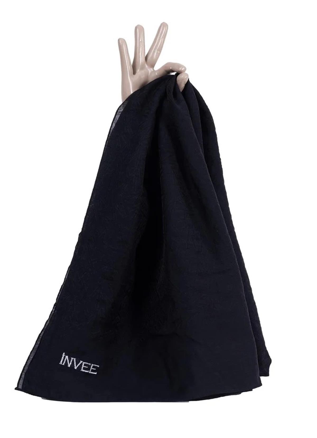 İnvee Desen Şal 1550-Siyah