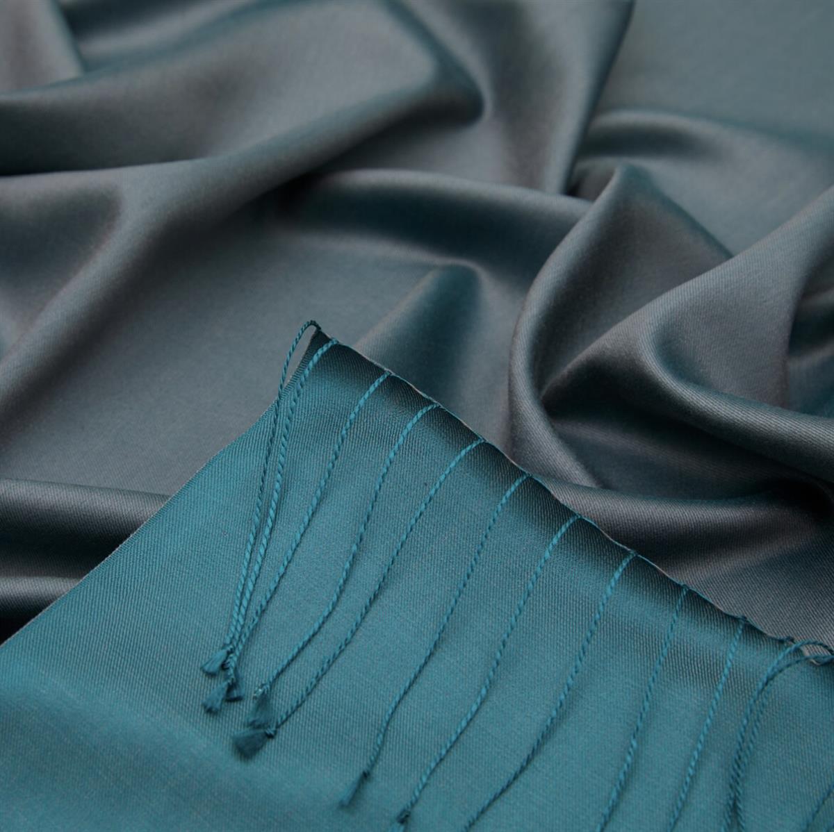 İpekevi Çift Taraflı Düz Renk İpek Şal 00927-Kireç Taşı