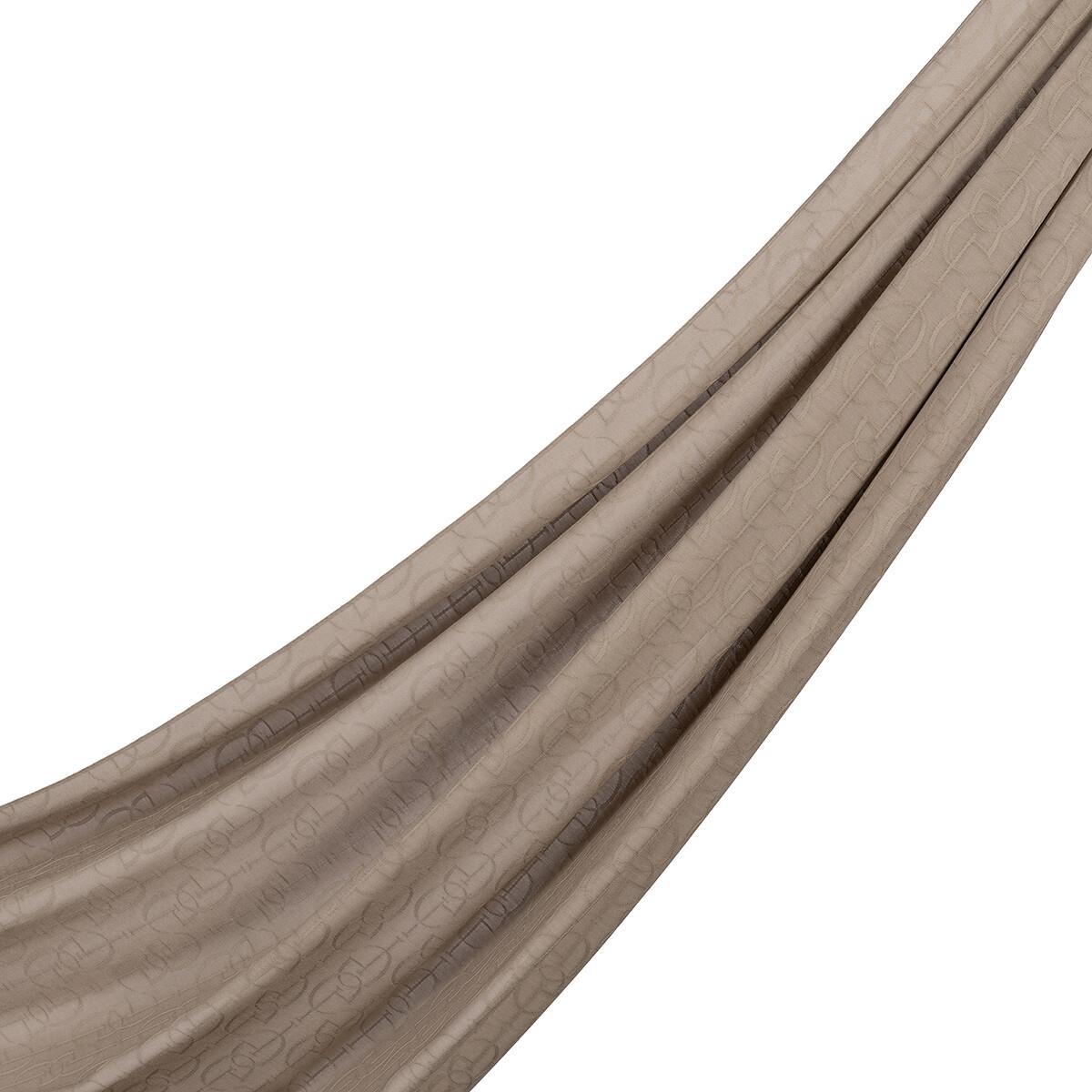 İpekevi Dört Mevsim İE Monogram Şal 04474-Taş