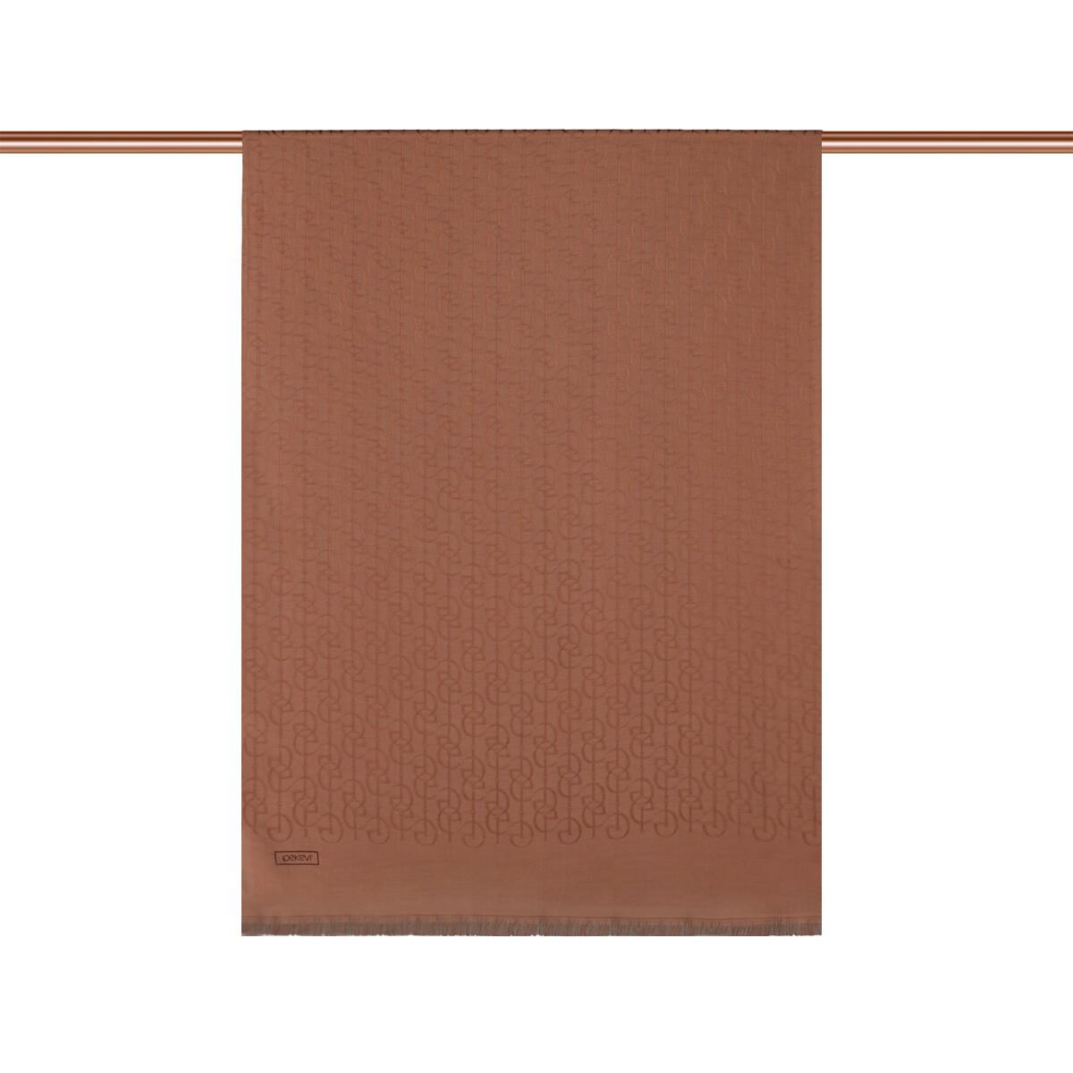 İpekevi Dört Mevsim İE Monogram Şal 04474-Bakır