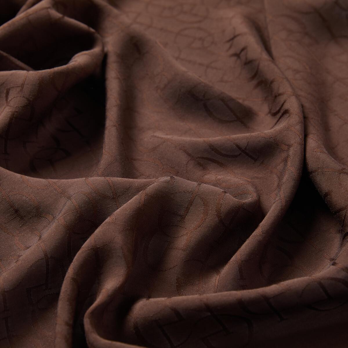 İpekevi Dört Mevsim İE Monogram Şal 04474-Acı Kahve