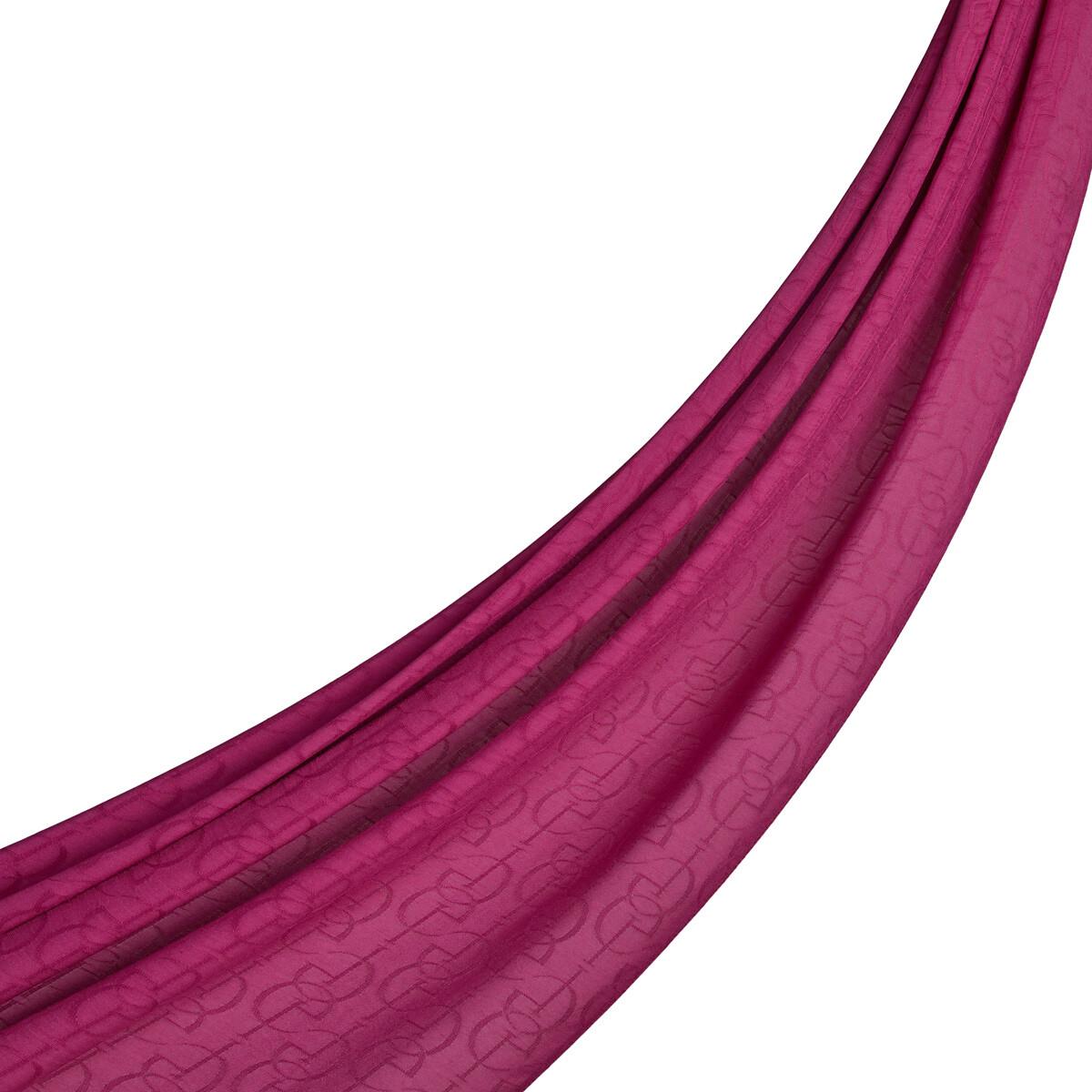 İpekevi Dört Mevsim İE Monogram Şal 04474-VİŞNE