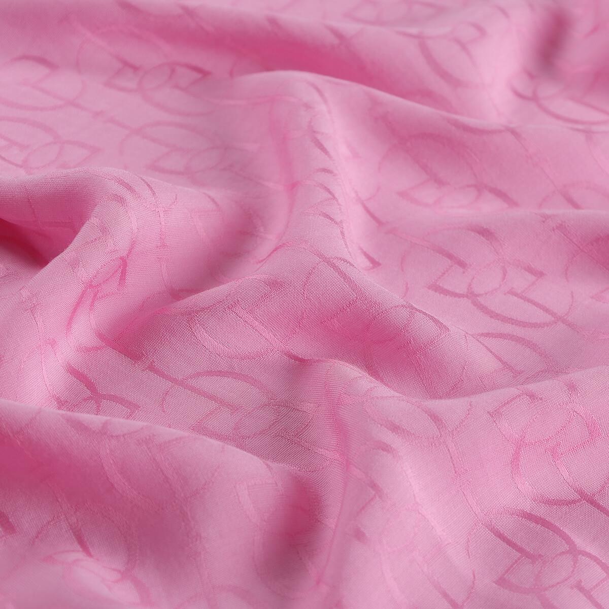 İpekevi Dört Mevsim İE Monogram Şal 04474-Şeker Pembe