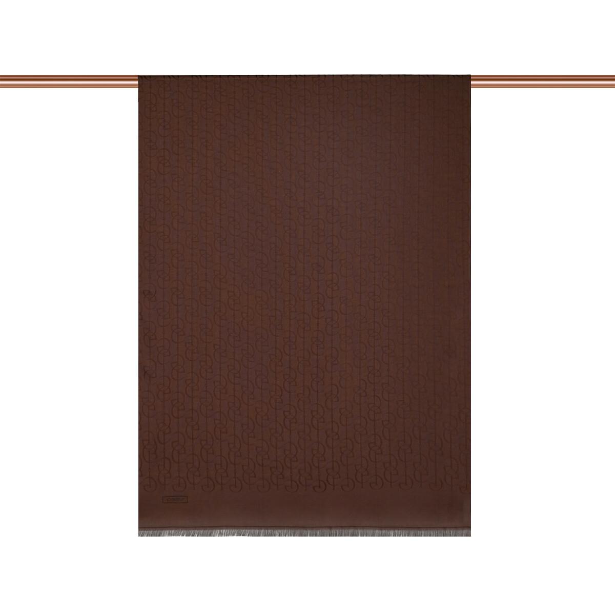 İpekevi Dört Mevsim İE Monogram Şal 04474-Acı Kahve