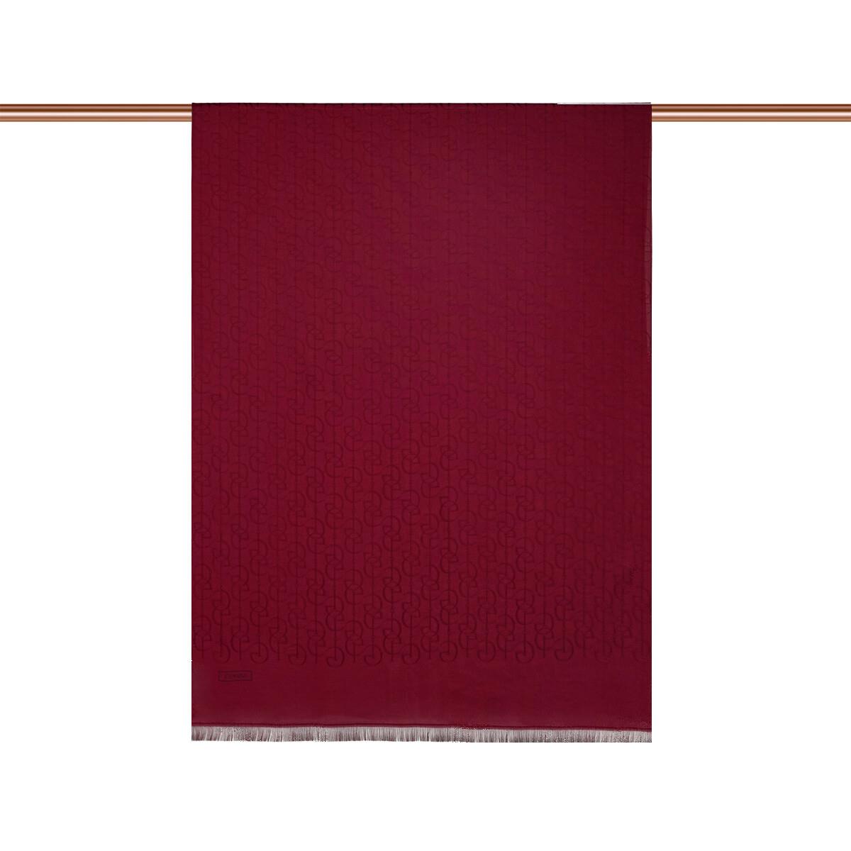 İpekevi Dört Mevsim İE Monogram Şal 04474-bordo