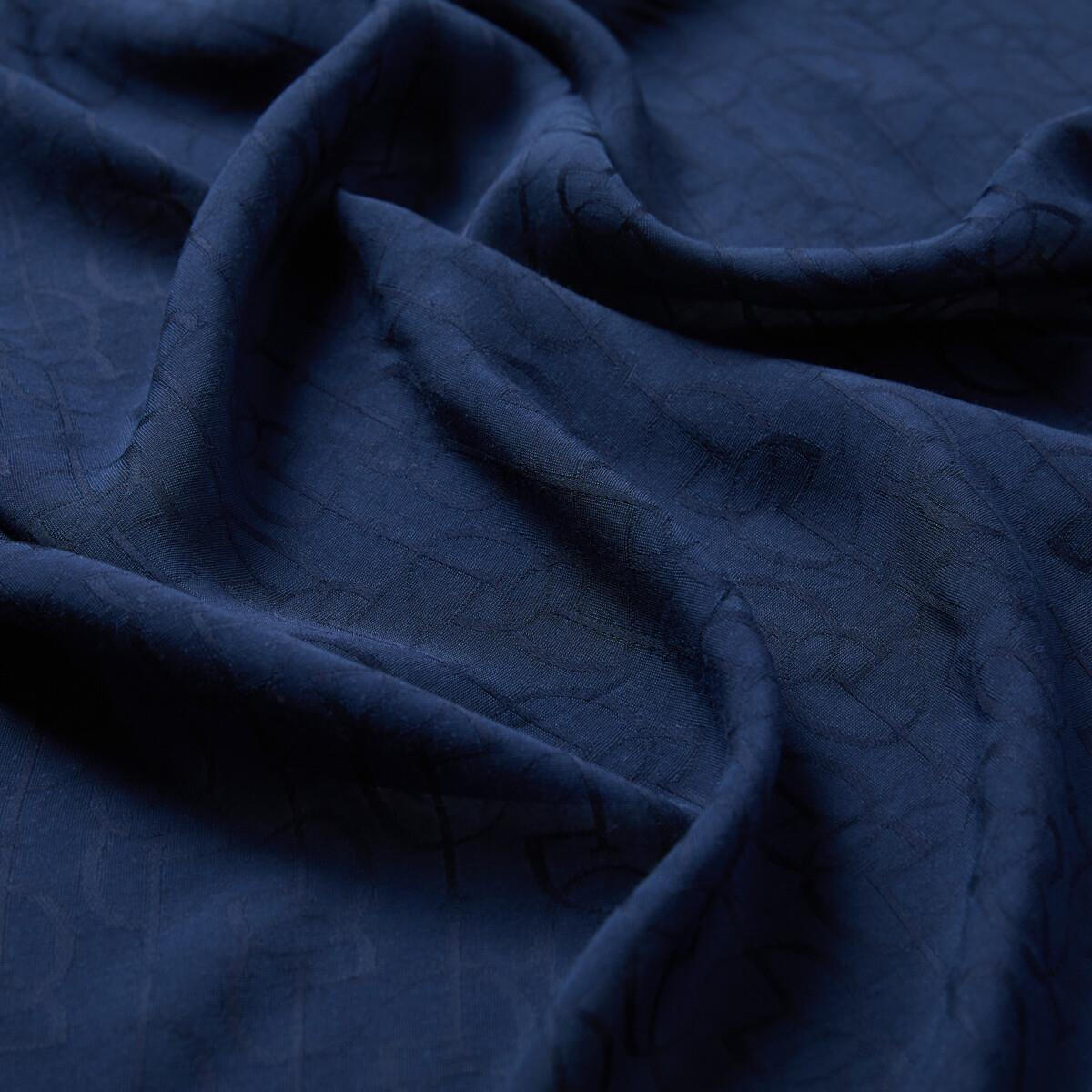 İpekevi Dört Mevsim İE Monogram Şal 04474-lacivert