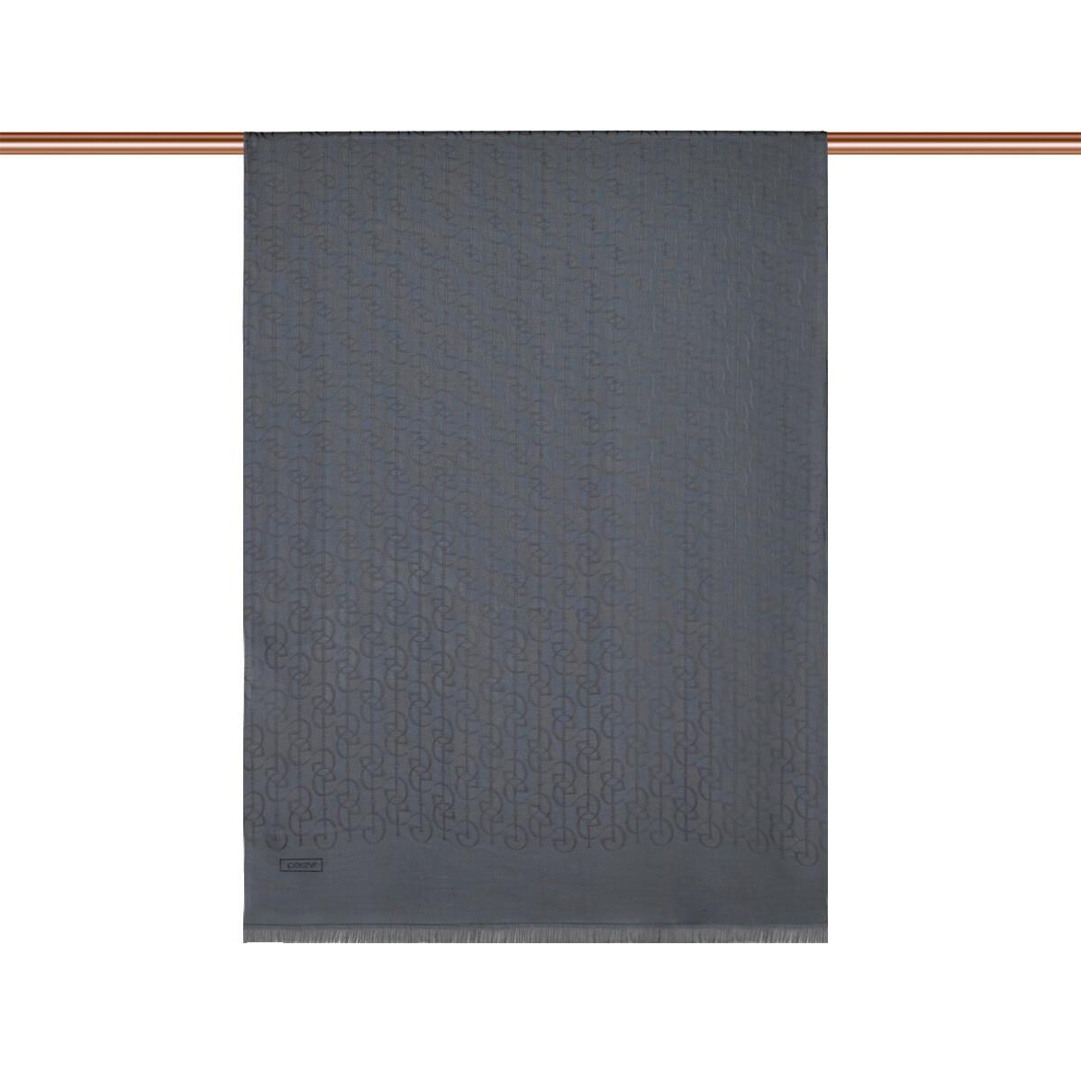 İpekevi Dört Mevsim İE Monogram Şal 04474-Füme