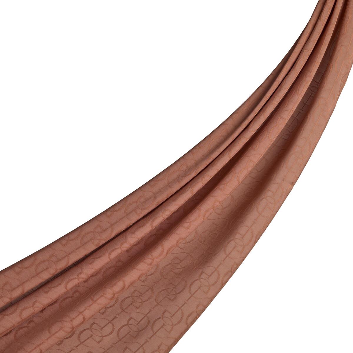 İpekevi Dört Mevsim İE Monogram Şal 04474-Bakır