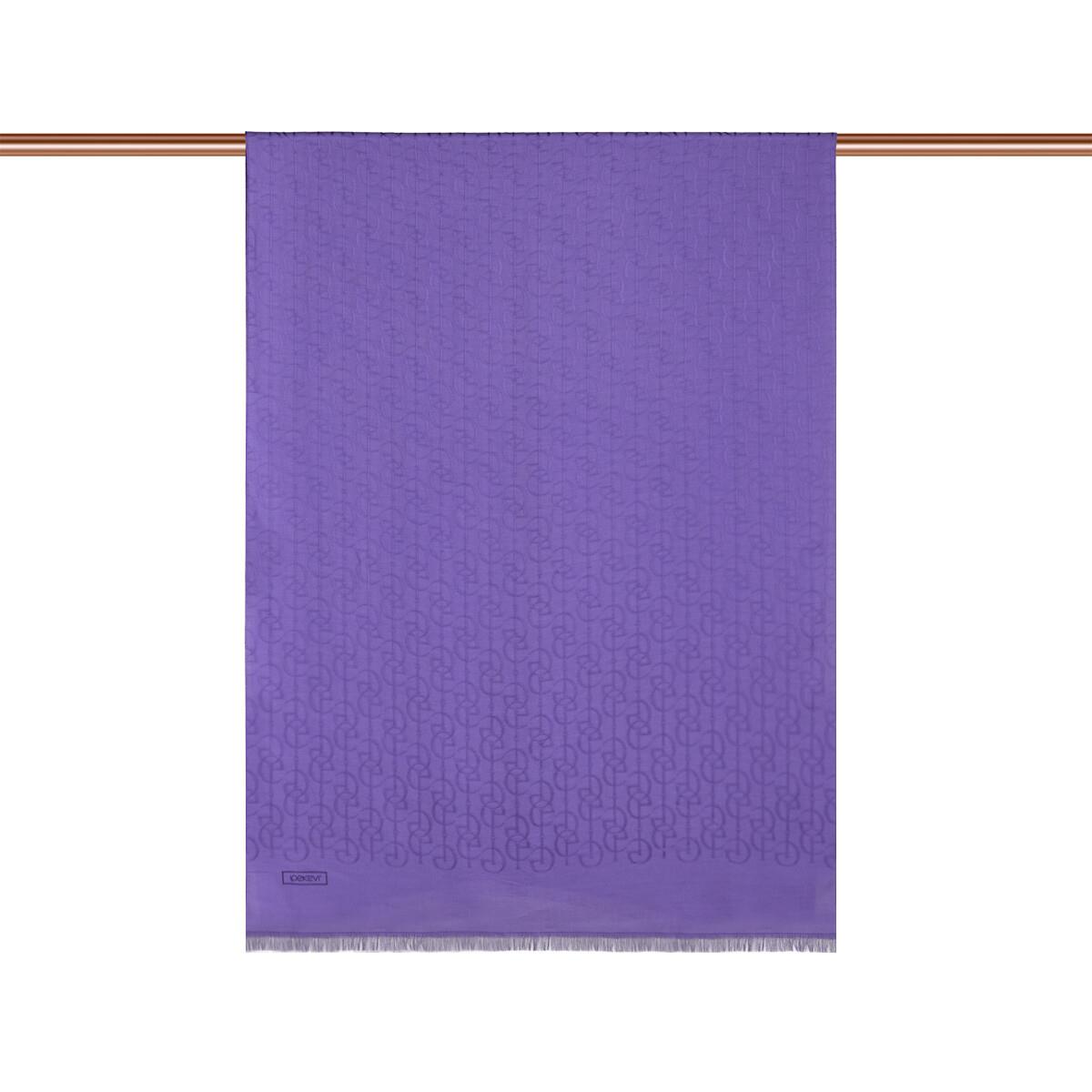 İpekevi Dört Mevsim İE Monogram Şal 04474-Eflatun