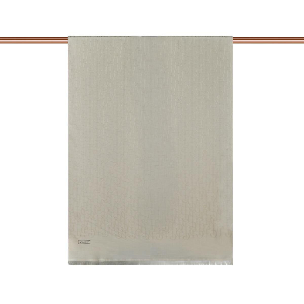 İpekevi Dört Mevsim İE Monogram Şal 04474-Krem