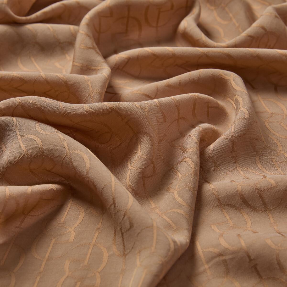 İpekevi Dört Mevsim İE Monogram Şal 04474-Sütlü Kahve