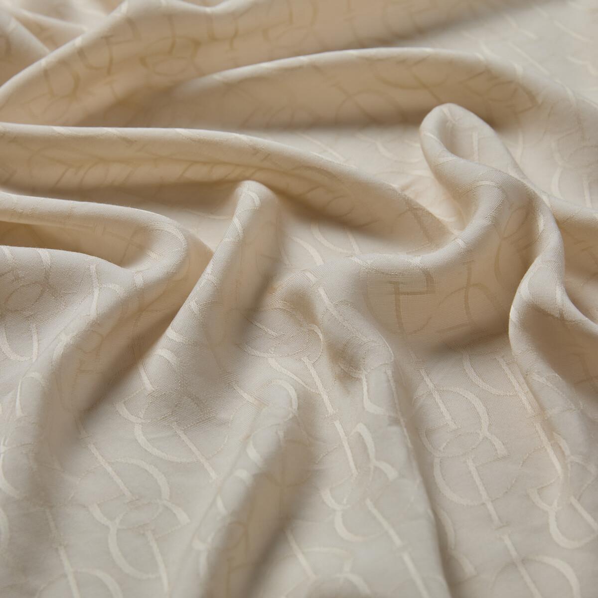 İpekevi Dört Mevsim İE Monogram Şal 04474-Krem