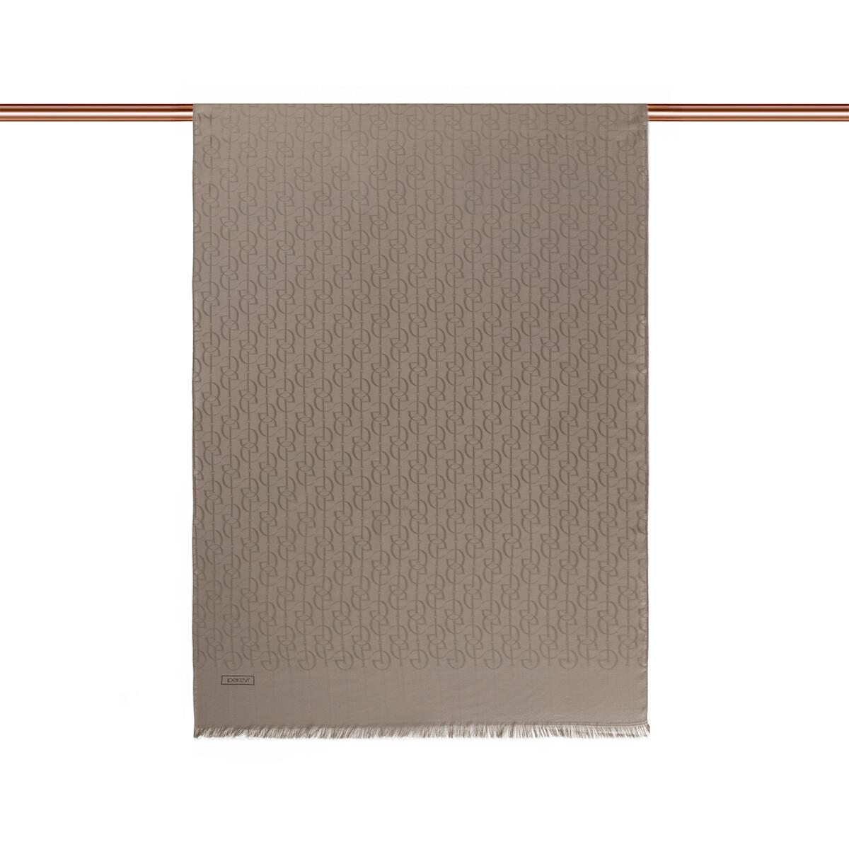 İpekevi Dört Mevsim İE Monogram Şal 04474-Taş