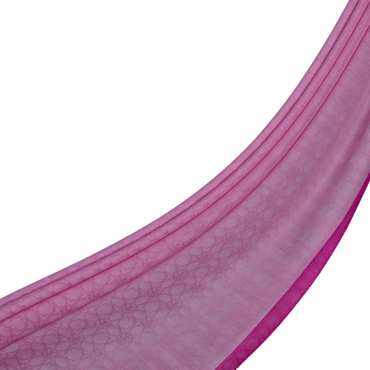 İpekevi Dört Mevsim Monogram Desen Şal 04356-Şeker Pembe