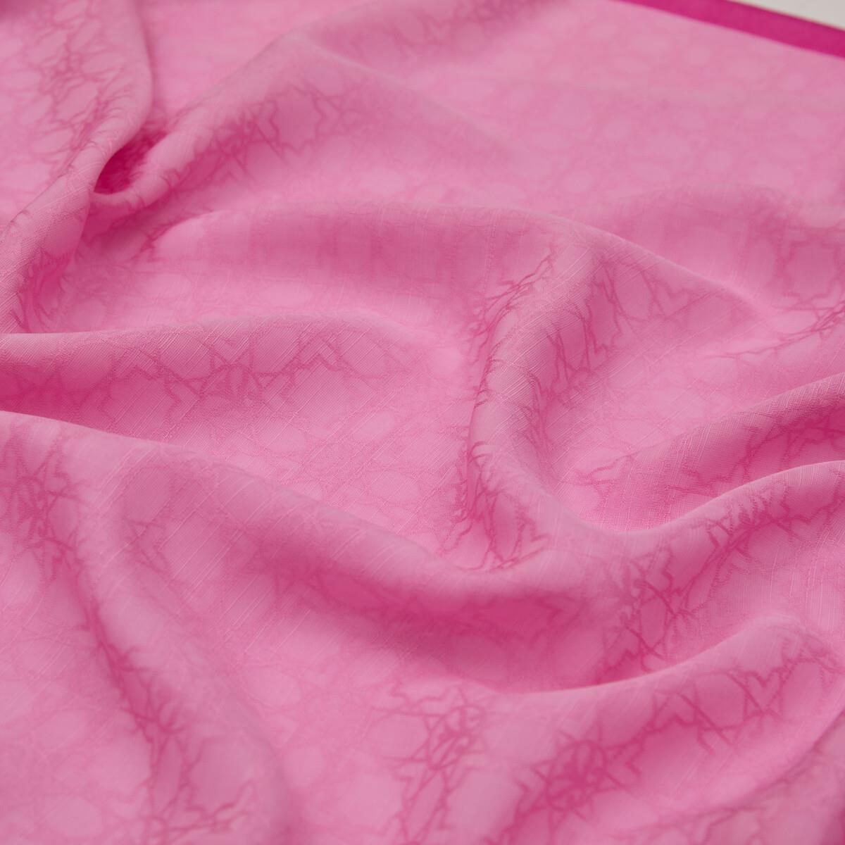 İpekevi Dört Mevsim Monogram Desen Şal 04356-Şeker Pembe