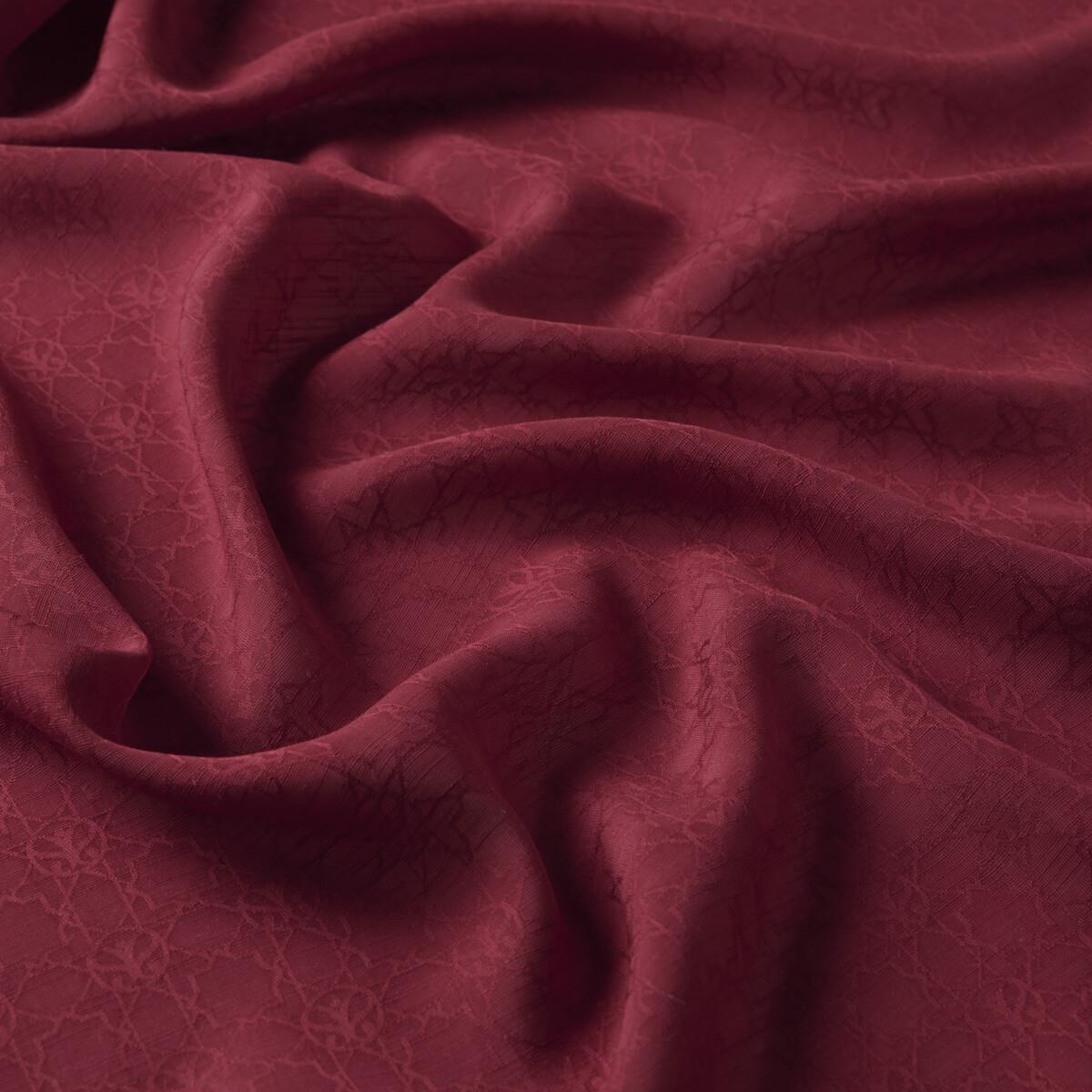 İpekevi Dört Mevsim Monogram Desen Şal 04356-Bordo