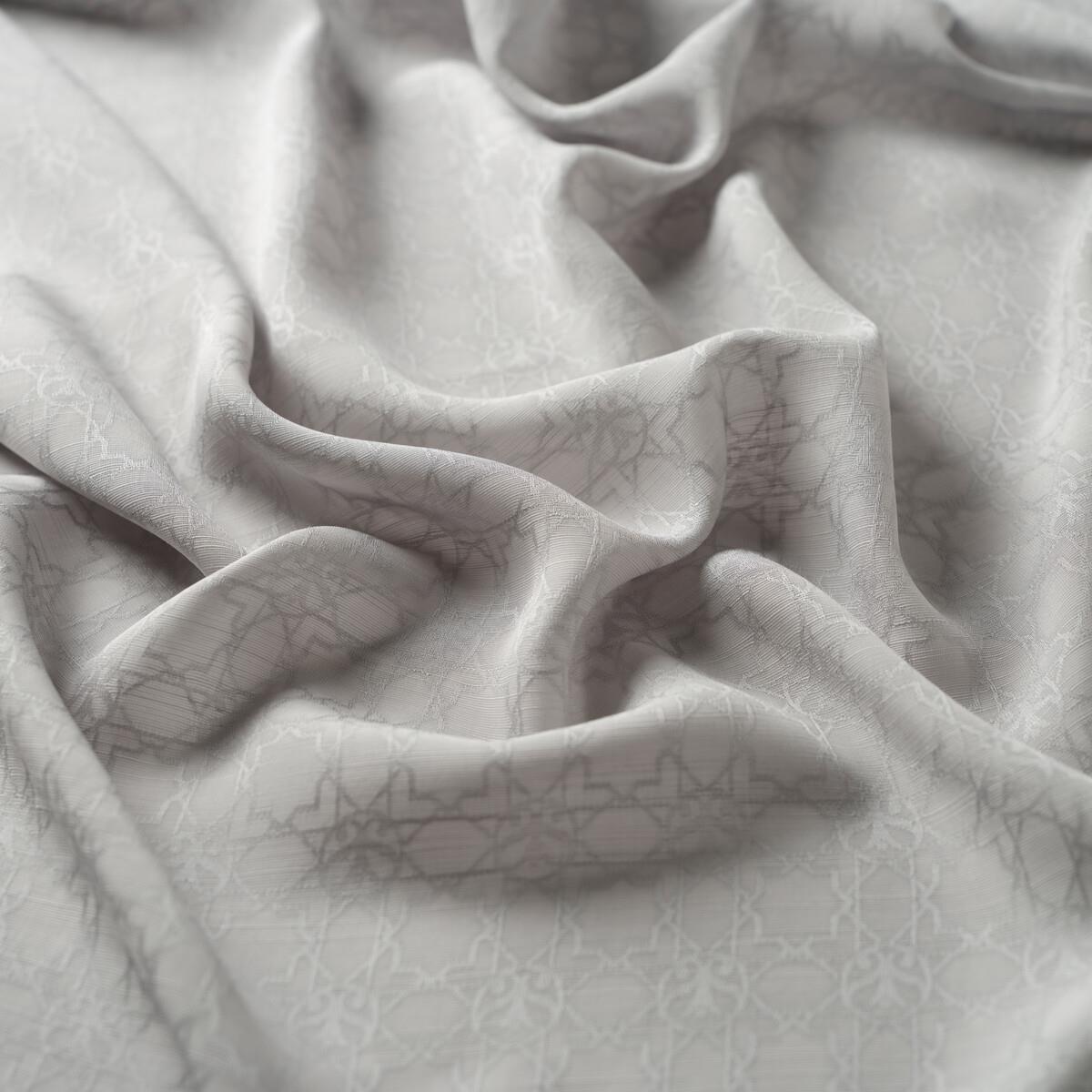 İpekevi Dört Mevsim Monogram Desen Şal 04356-Buz Beyazı