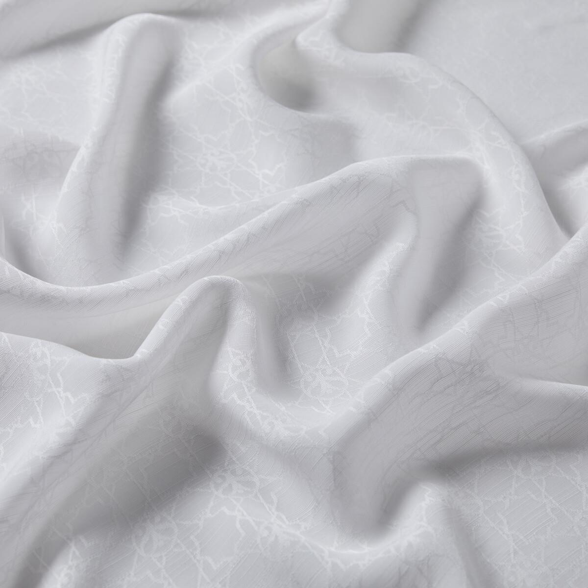 İpekevi Dört Mevsim Monogram Desen Şal 04356-İnci Beyazı