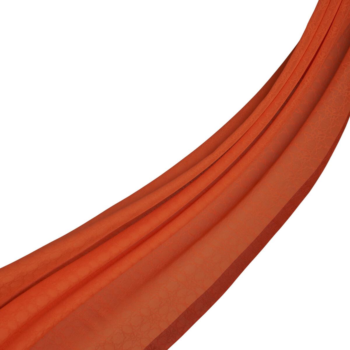 İpekevi Dört Mevsim Monogram Desen Şal 04356-Turuncu