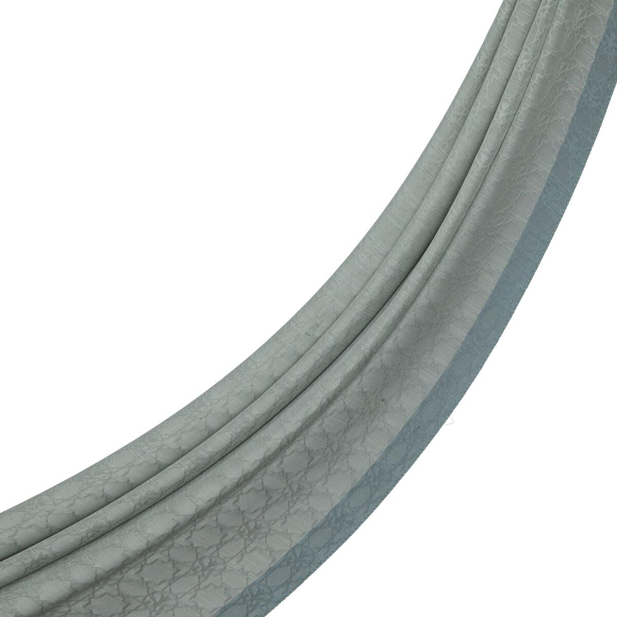 İpekevi Dört Mevsim Monogram Desen Şal 04356-Su Yeşili