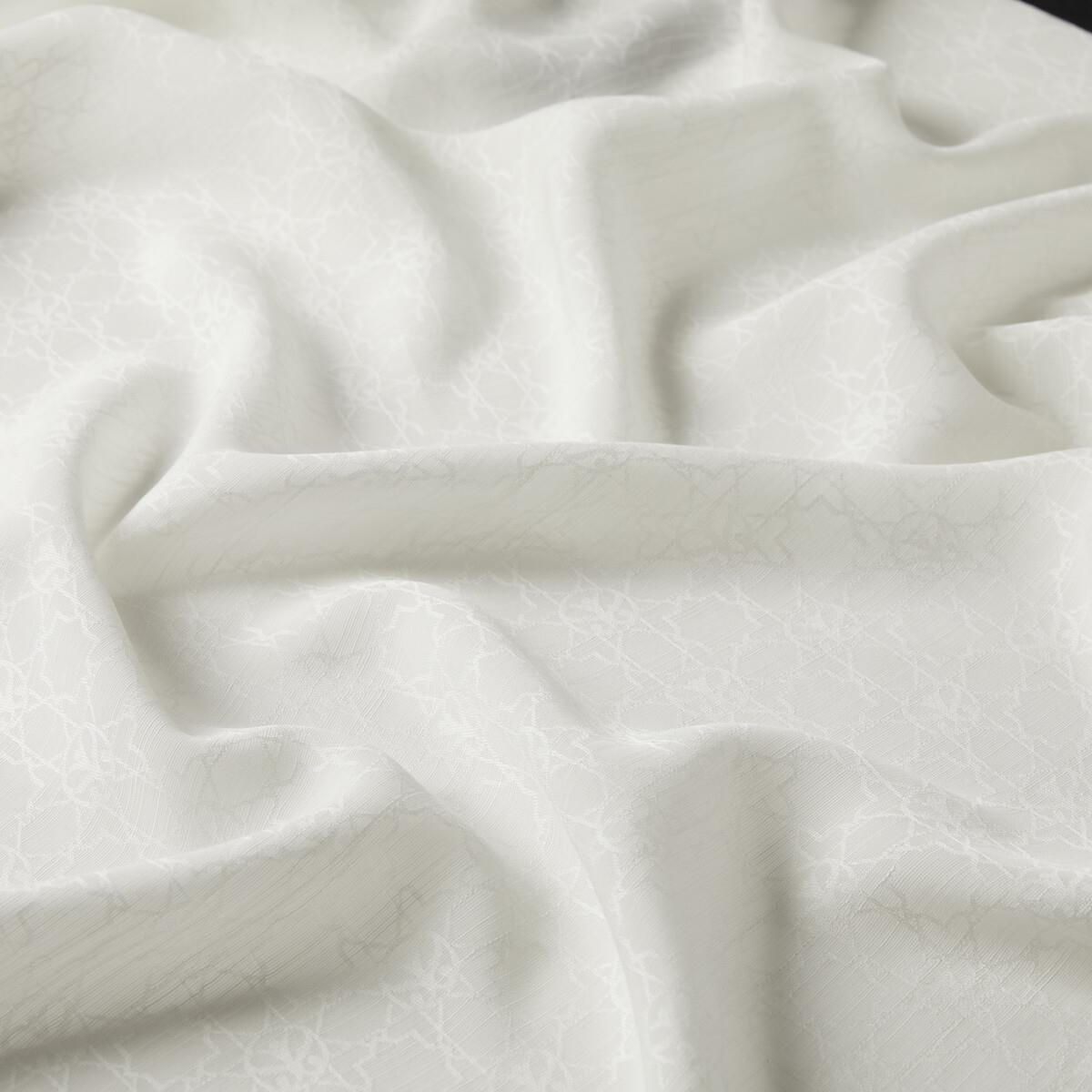 İpekevi Dört Mevsim Monogram Desen Şal 04356-Beyaz