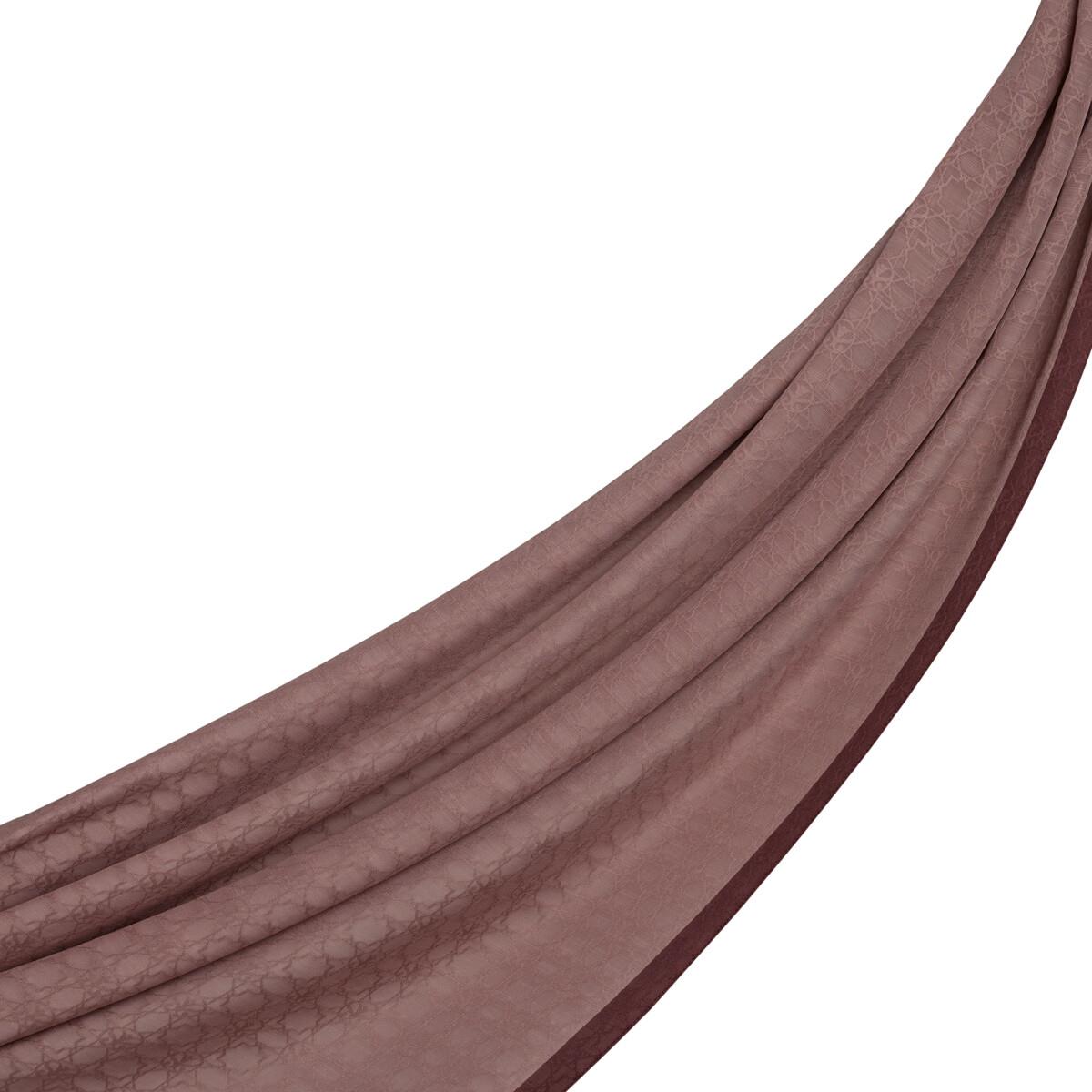 İpekevi Dört Mevsim Monogram Desen Şal 04356-Gül Pembe