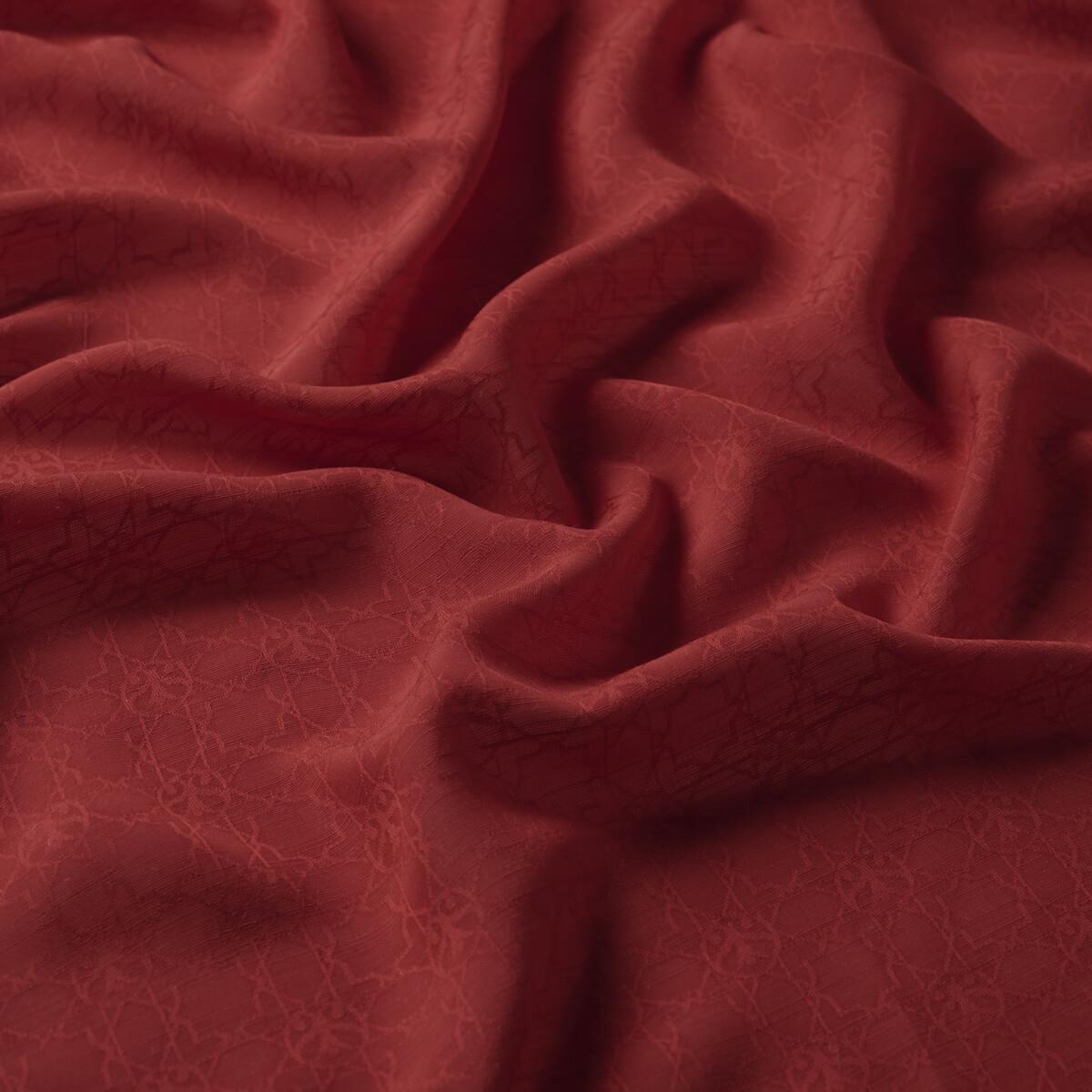 İpekevi Dört Mevsim Monogram Desen Şal 04356-Kırmızı