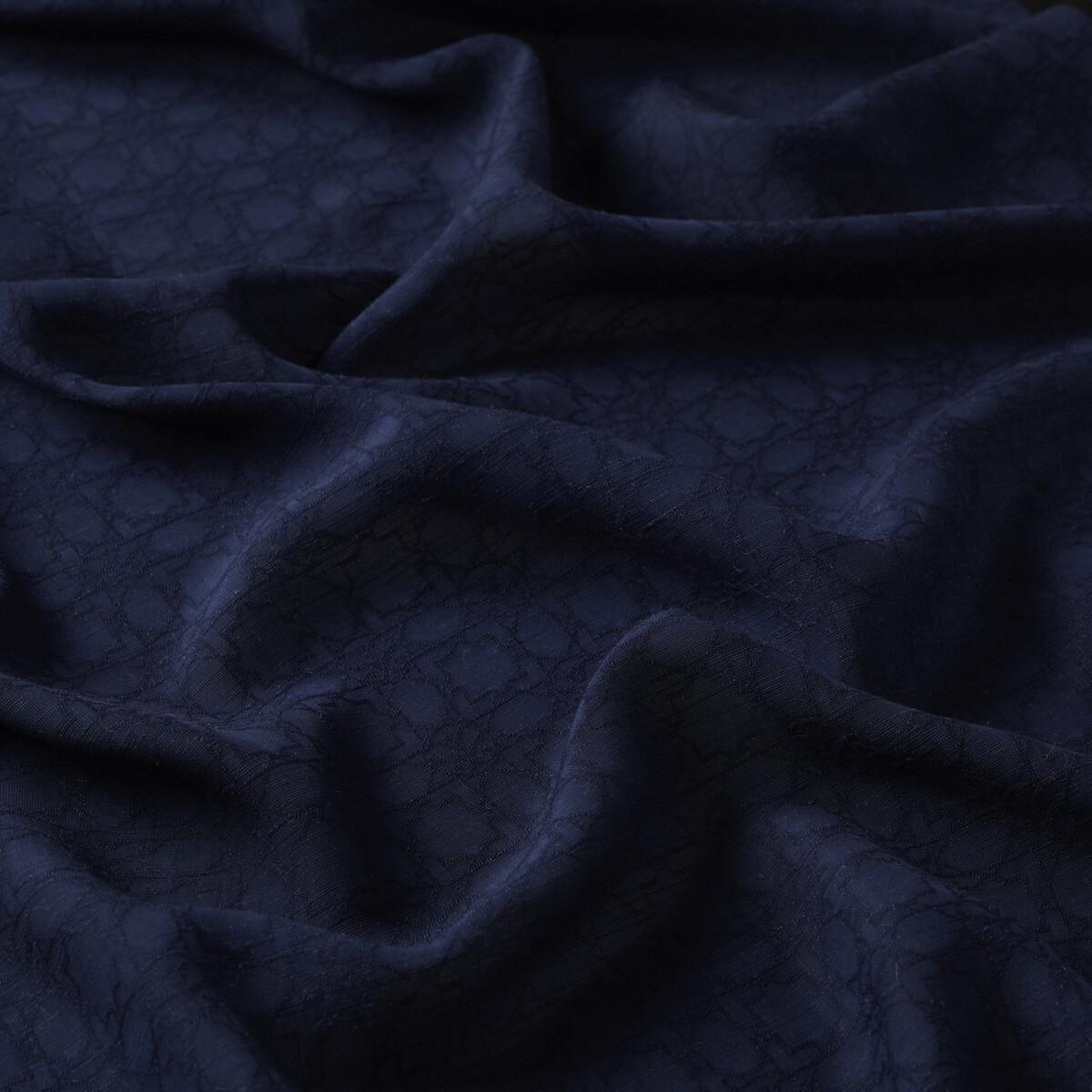 İpekevi Dört Mevsim Monogram Desen Şal 04356-Lacivert