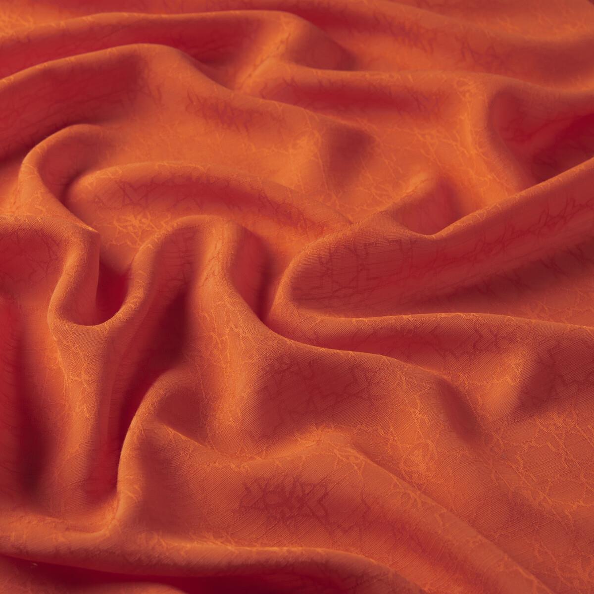 İpekevi Dört Mevsim Monogram Desen Şal 04356-Turuncu