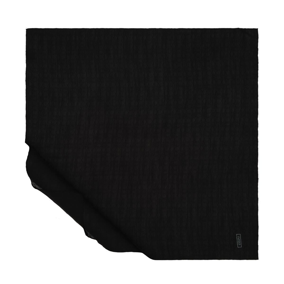 İpekevi Dört Mevsim Monogram Eşarp 04357-Siyah