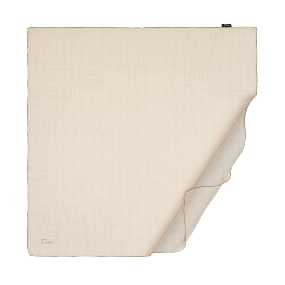 İpekevi Dört Mevsim Monogram Eşarp 04358-Krem