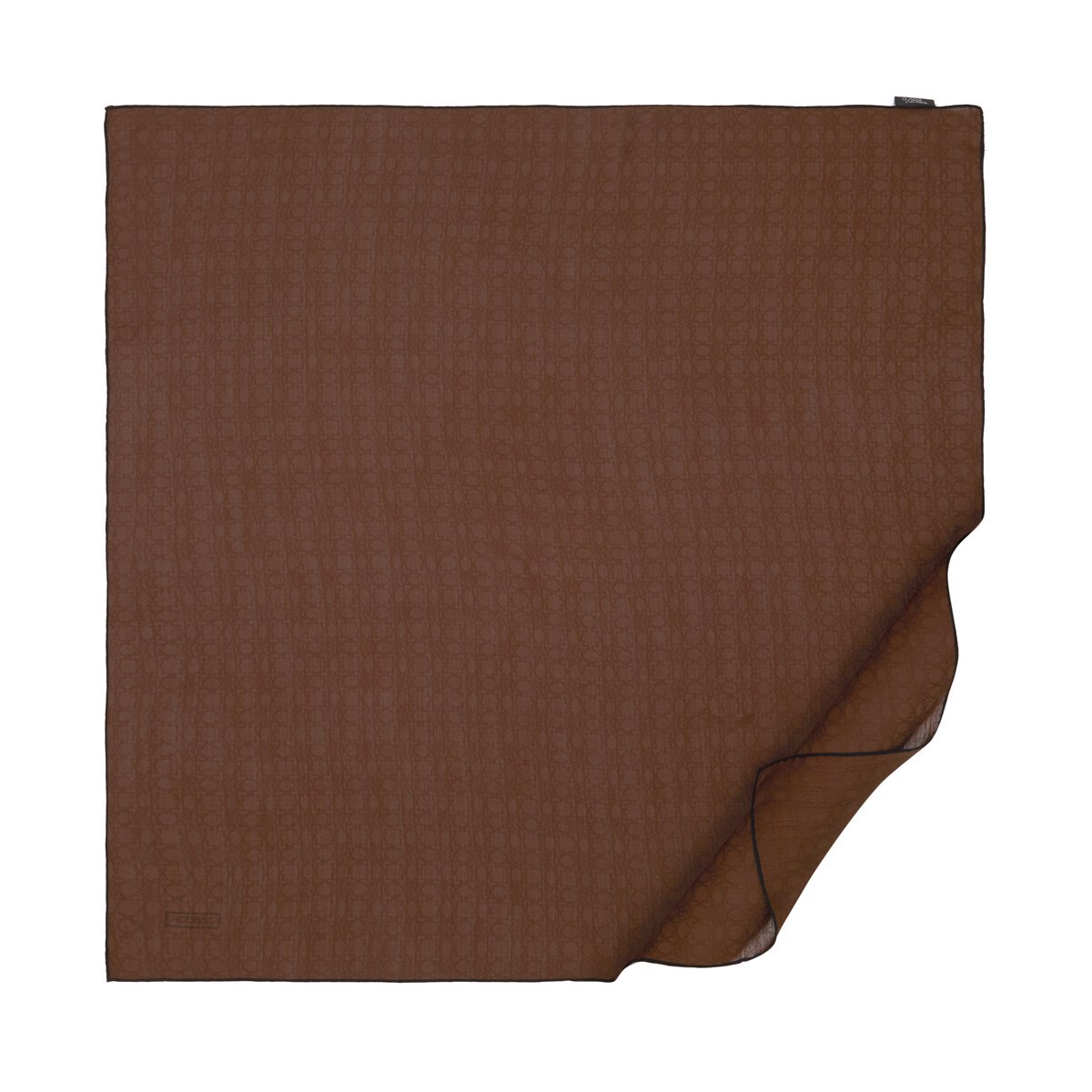 İpekevi Dört Mevsim Monogram Eşarp 04358-Acı Kahve