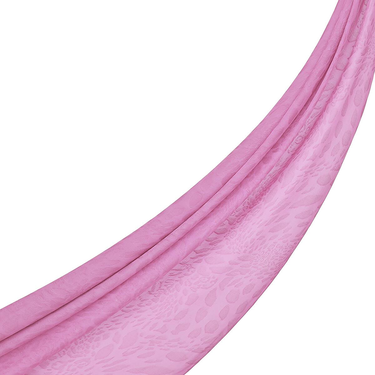 İpekevi Dört Mevsim Vahra Desenli Monogram Jakar Şal 04471-Şeker Pembe