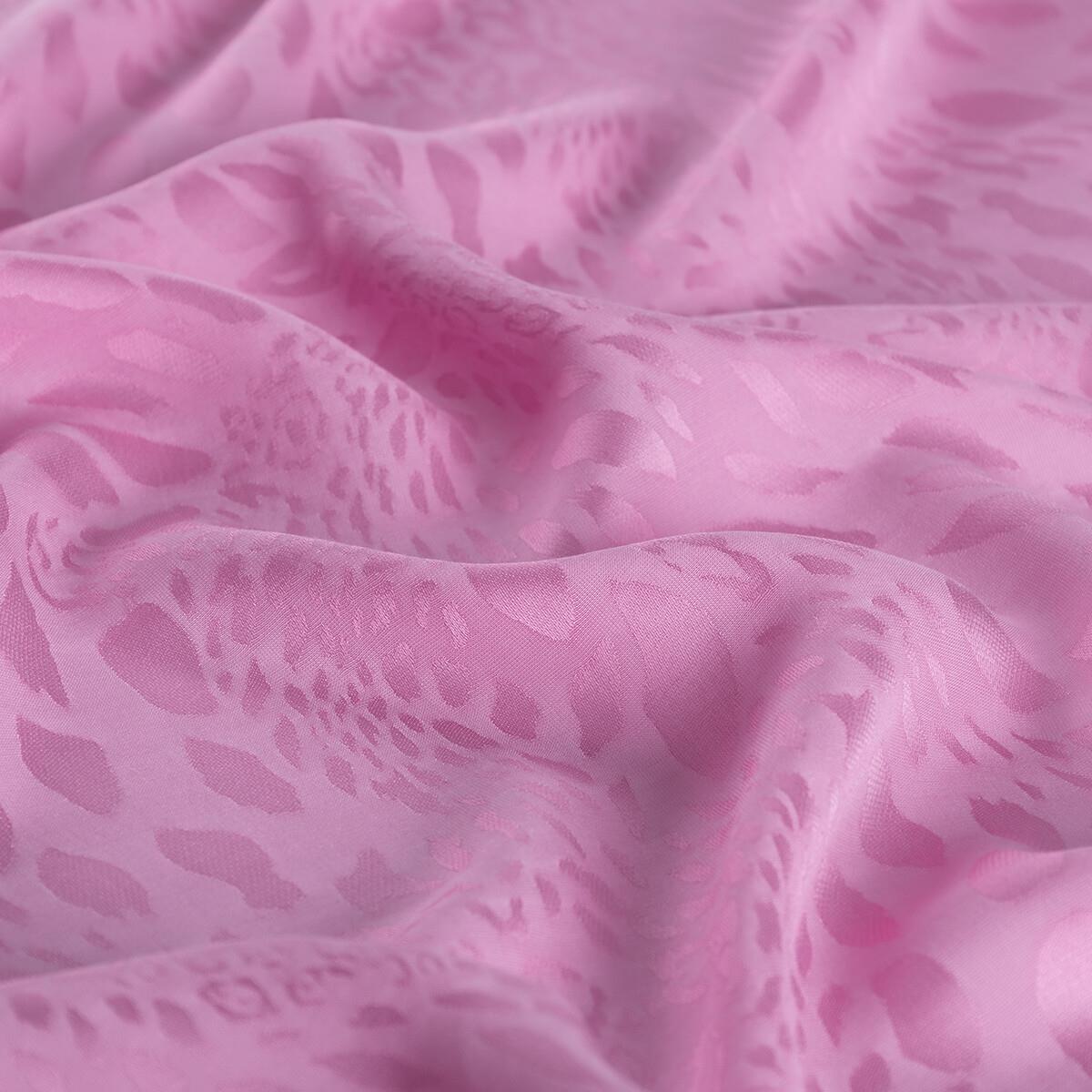 İpekevi Dört Mevsim Vahra Desenli Monogram Jakar Şal 04471-Şeker Pembe