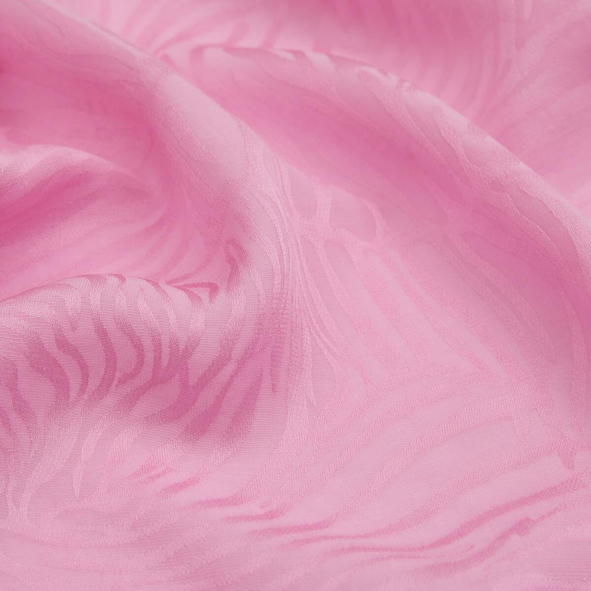 İpekevi Dört Mevsim Zebra Desenli Monogram Jakar Şal 04473-Şeker Pembe