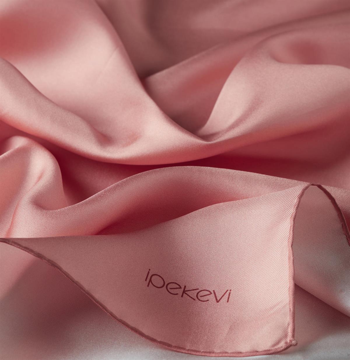 İpekevi Düz Renk Tivil İpek Eşarp 01116-Şeker Pembe