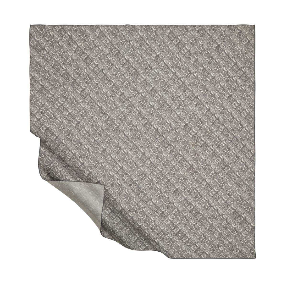 İpekevi Etnik Monogram Eşarp 01245-Füme