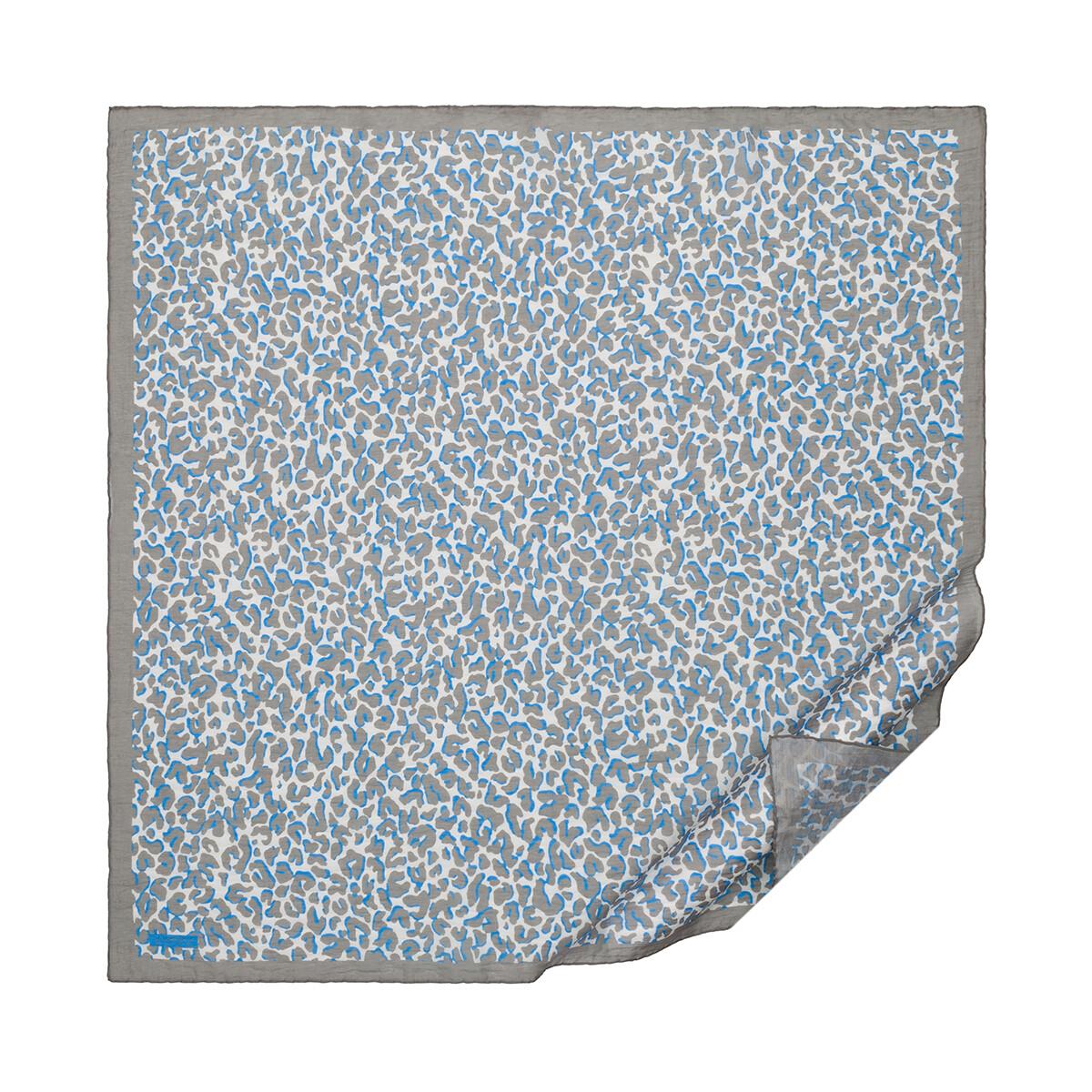 İpekevi Leopar Desenli Tensel Soft Eşarp 02218-Gri Taş