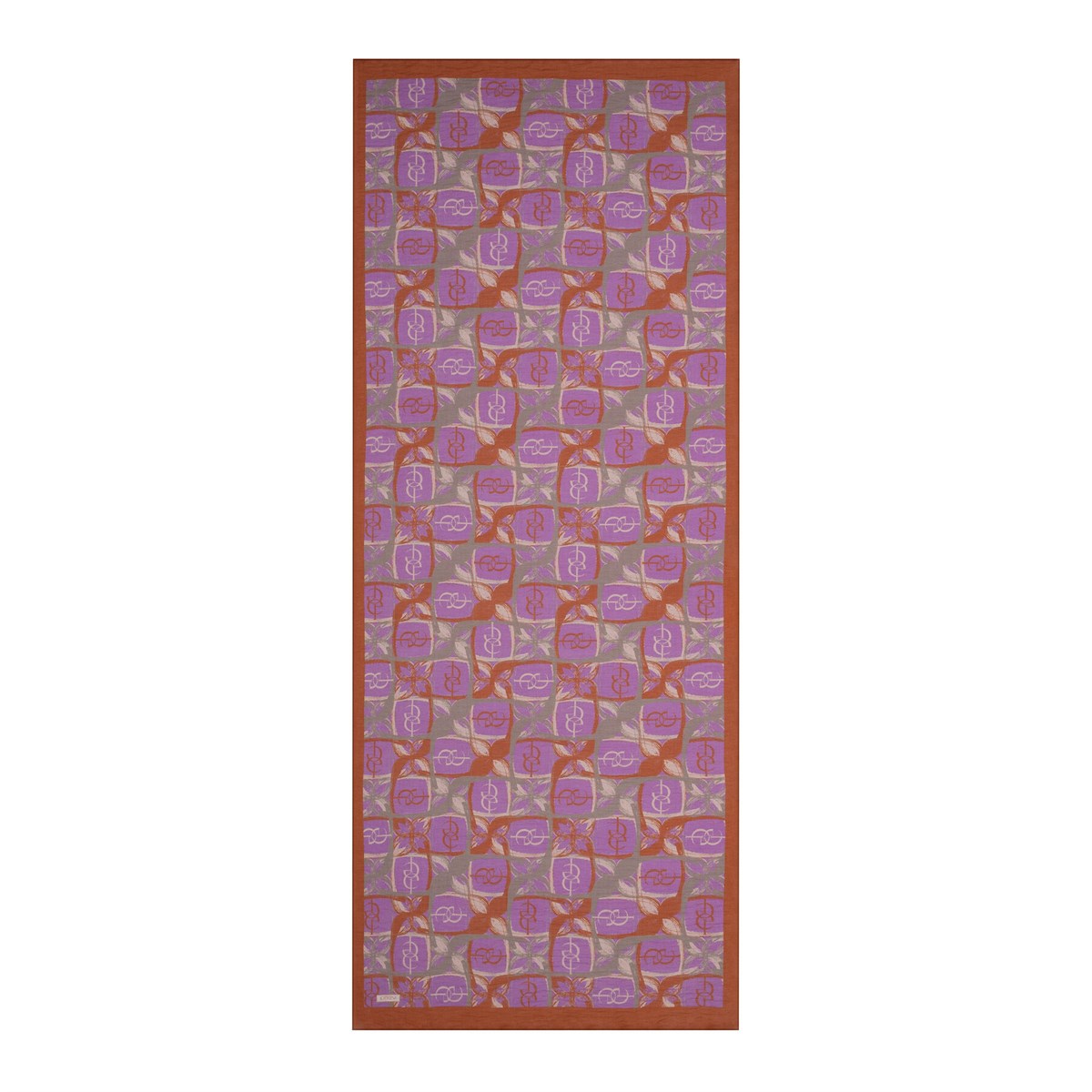 İpekevi Mono Döngü Tensel Şal 03889-Kızıl Bakır Mor