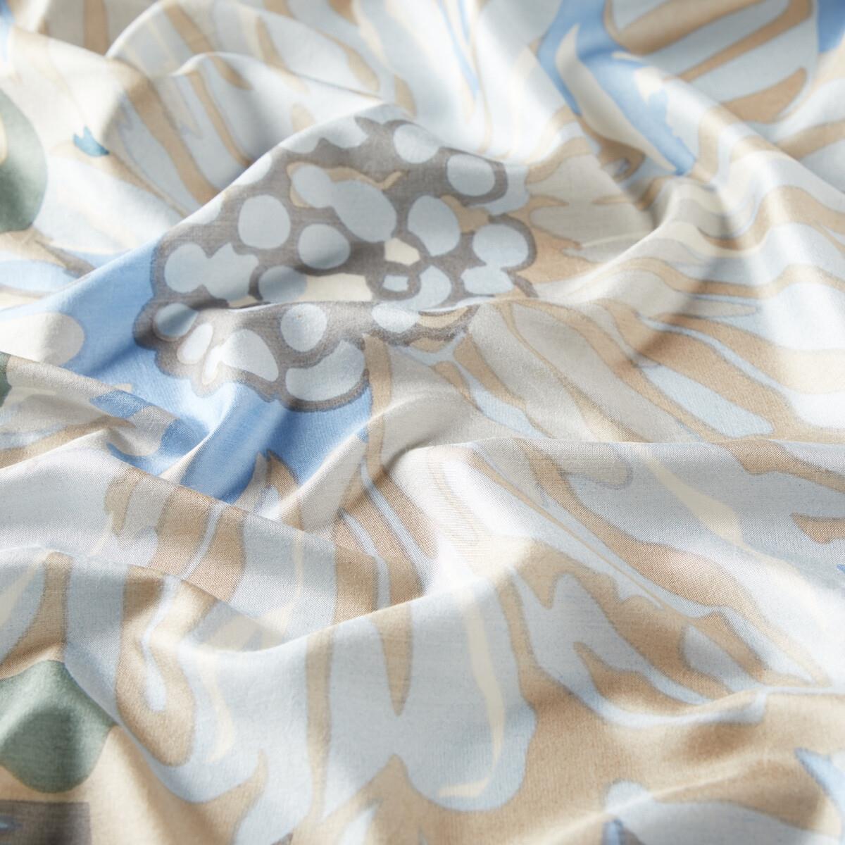 İpekevi Nihavent Desenli İpek Şal 06111-Bebe Mavisi