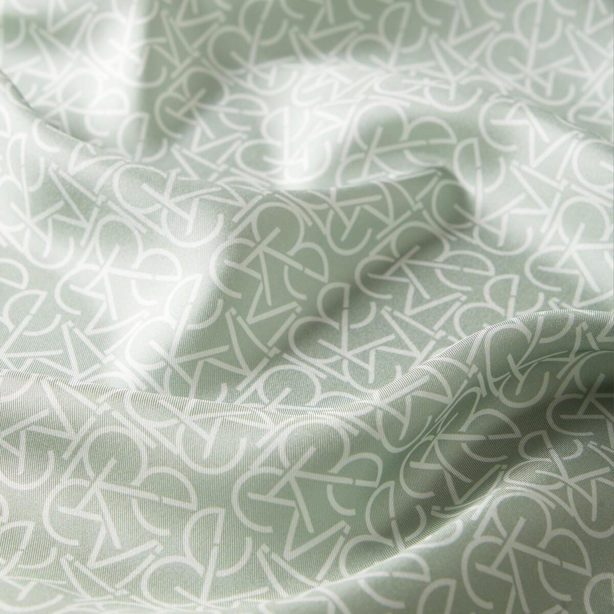 İpekevi Typo Monogram Tivil İpek Eşarp-Mint Yeşili