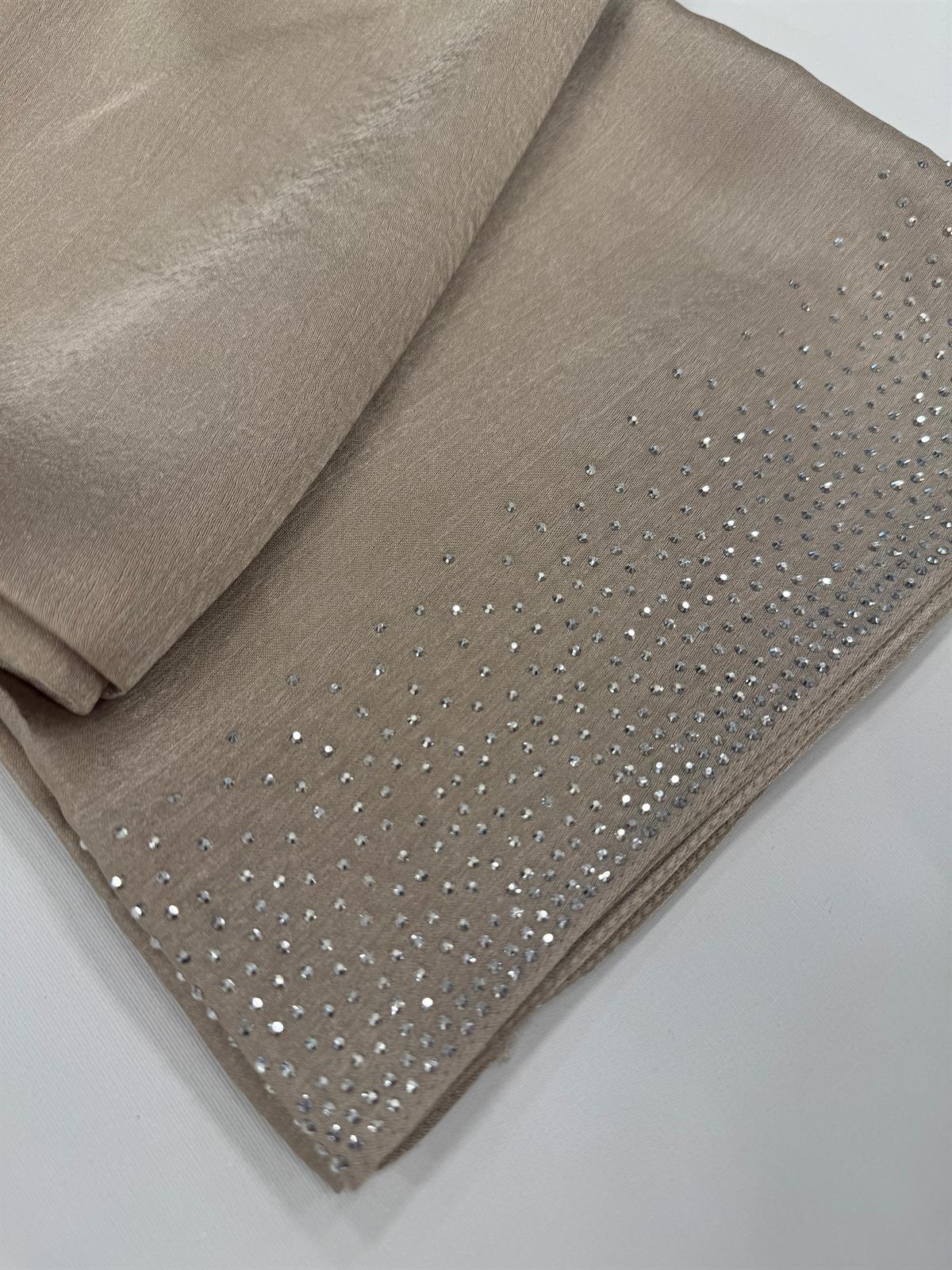 Kroren Parlak Taşlı Jan Jan Şal 7301-Taş