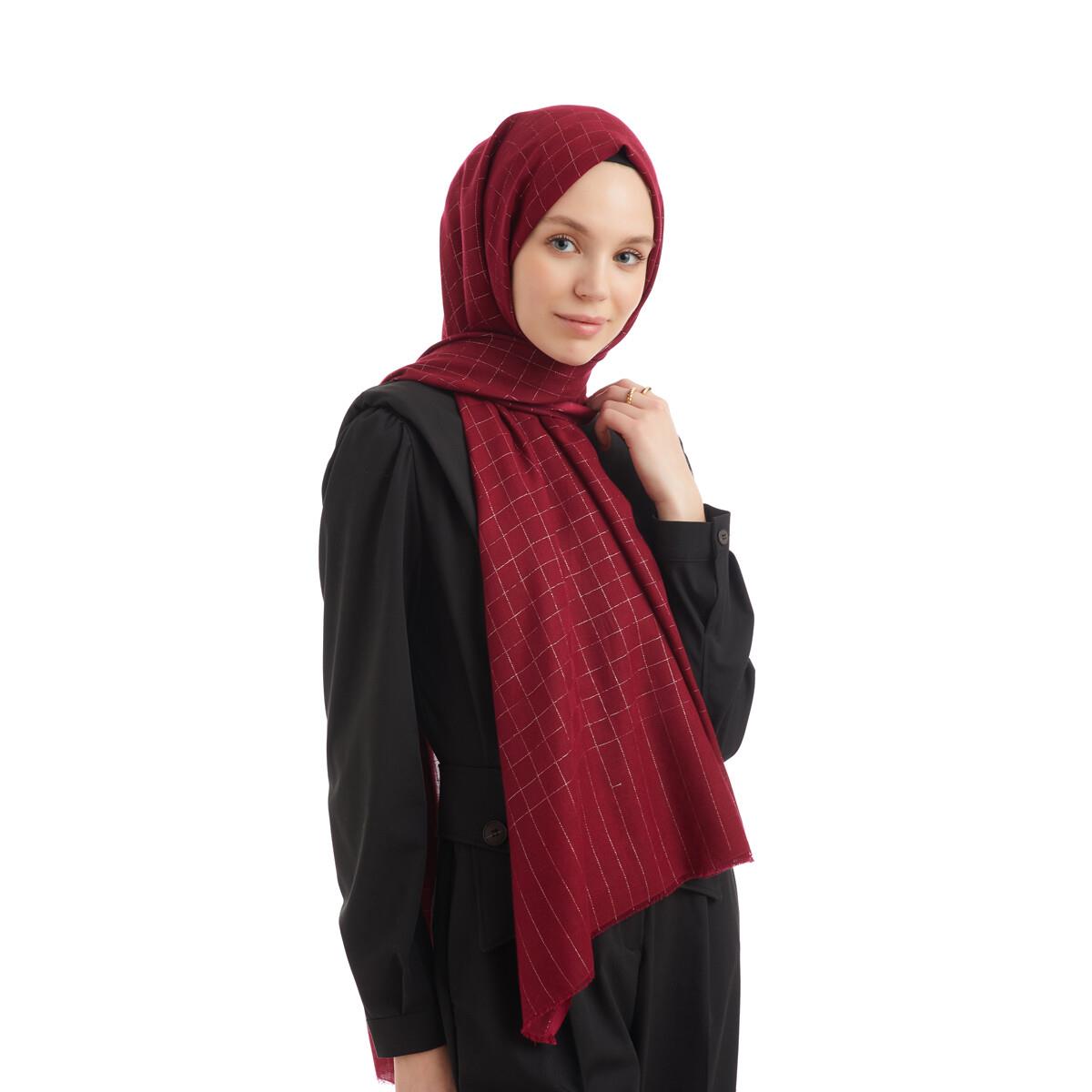 Qoza Mezzo Şal 86765-Bordo