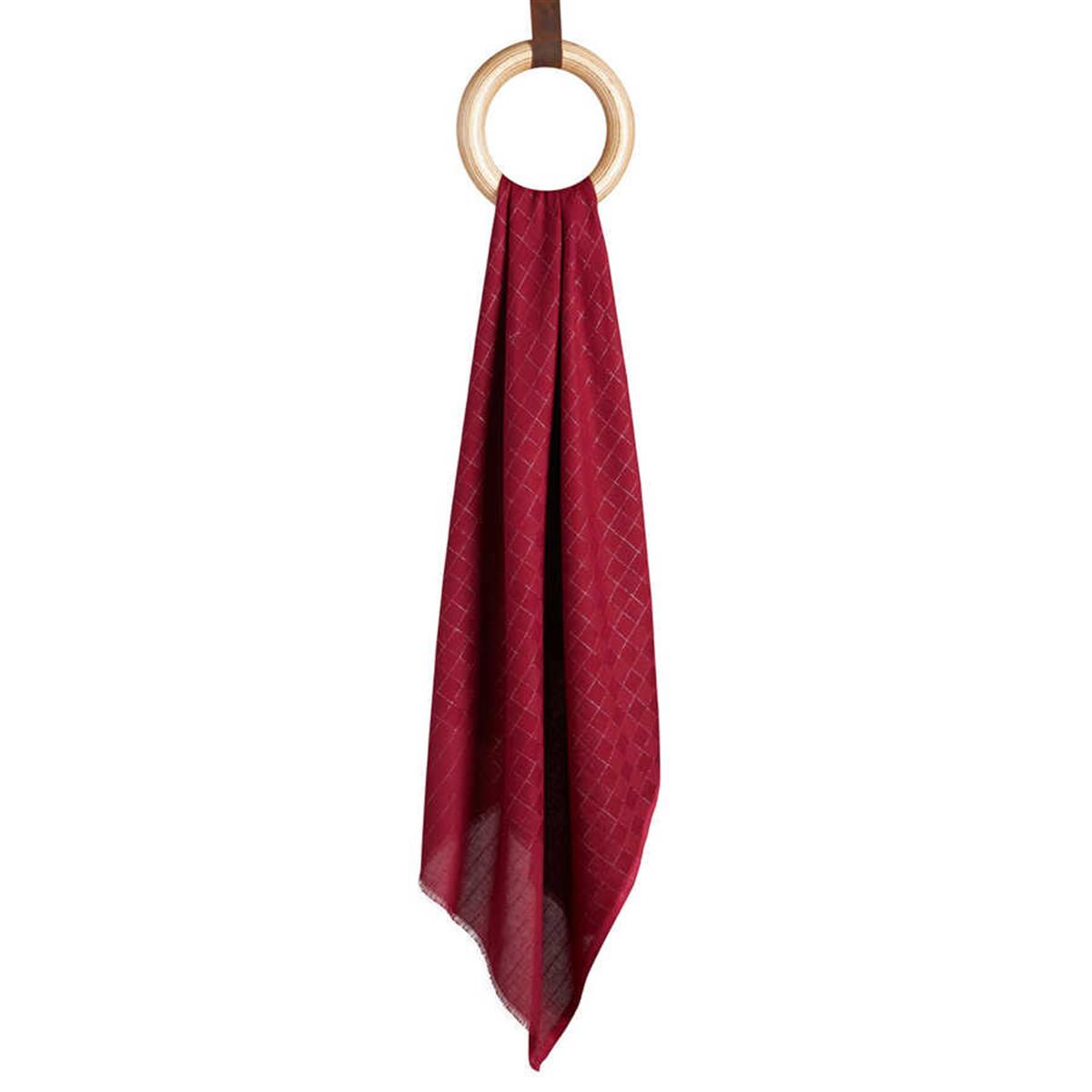 Qoza Mezzo Şal 86765-Bordo