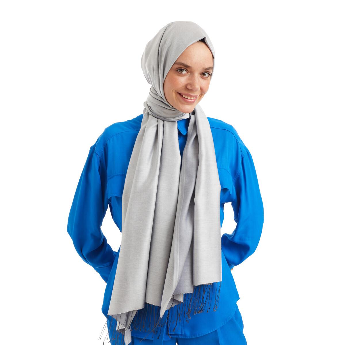 Qoza Solid Şal 6848-Lame
