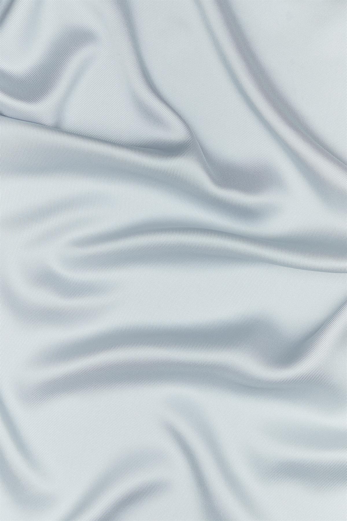 Vakko Düz Tivil İpek Eşarp 40894-Açık Gri