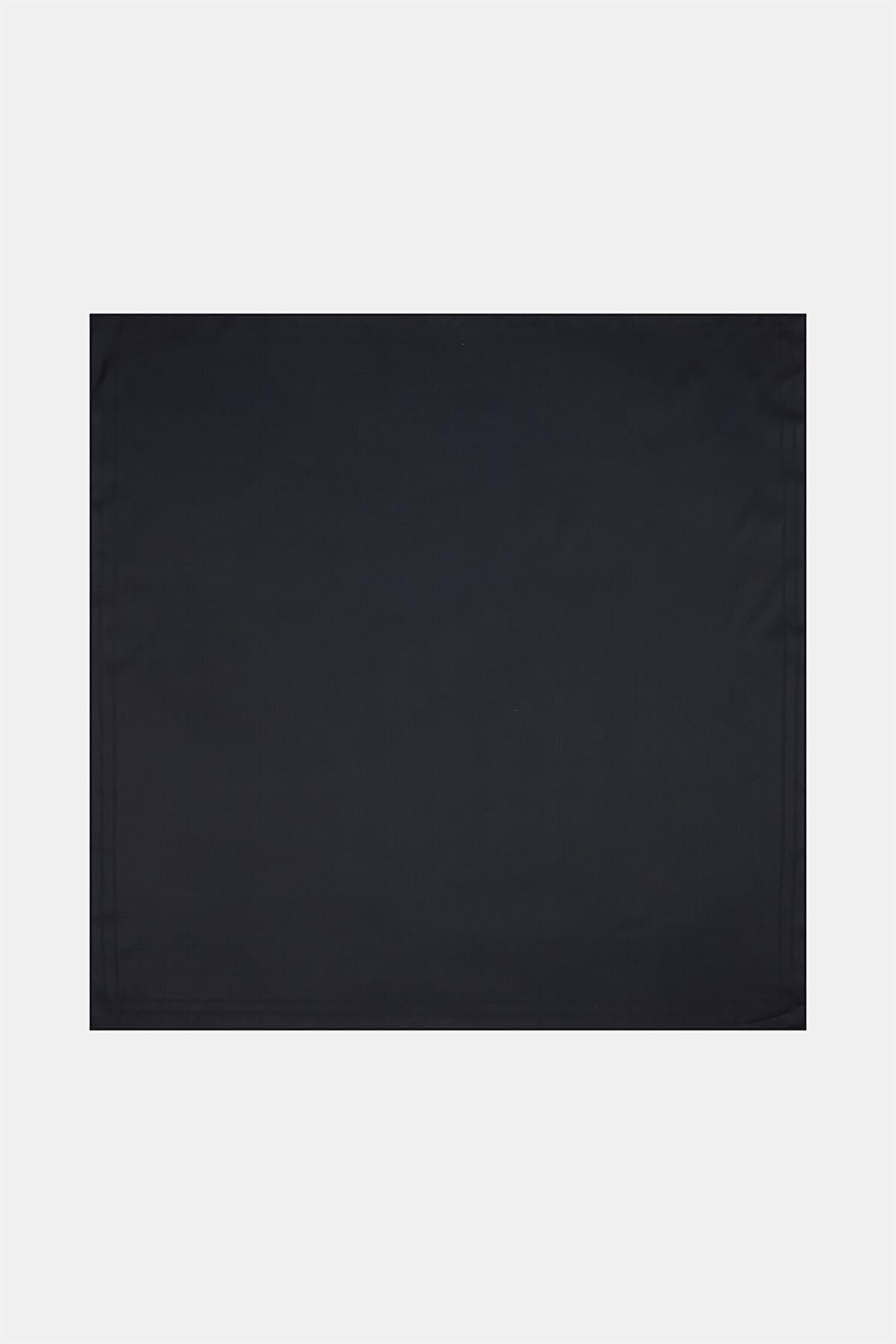 Vakko Düz Tivil İpek Eşarp 40894-Lacivert